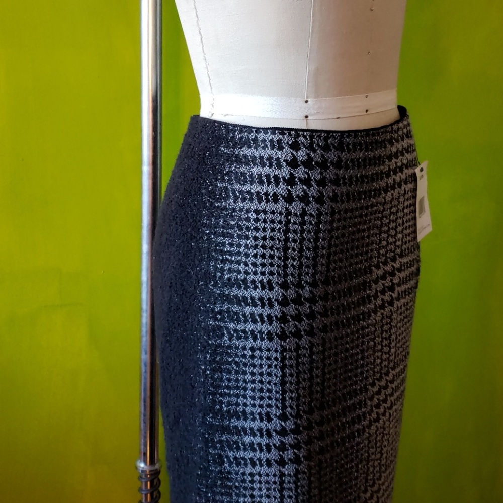 Lafayette 148 Priscilla Ombre Plaid Midi Skirt - Picture 2 of 8